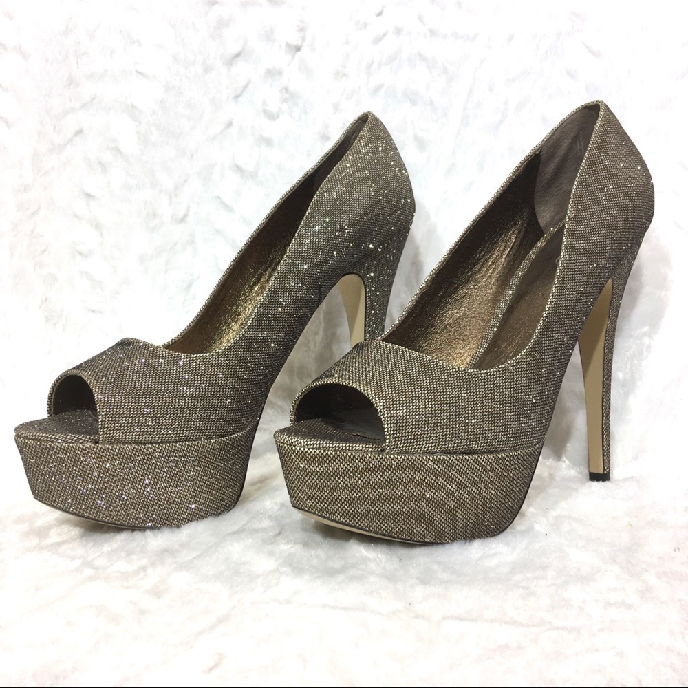 Aldo Sparkling Platform Heels Euro Size 41
